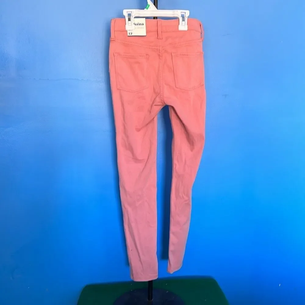 Old Navy Girls Pink Ballerina Jeggings Size 12 Adjustable Waist Stretch Pants